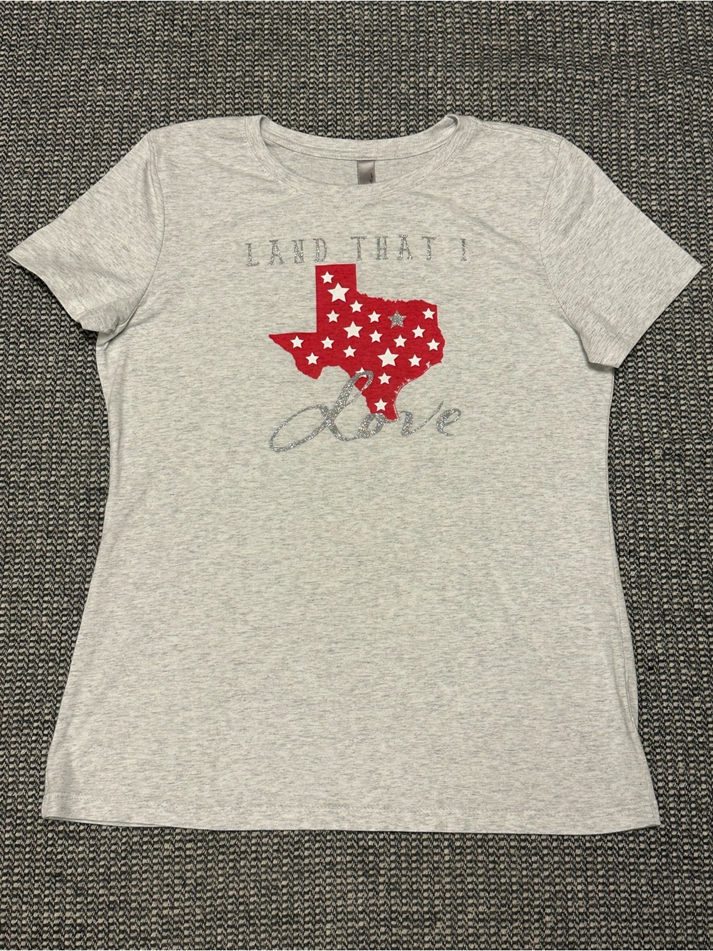Texas Star Gray Short-Sleeve T-Shirt
